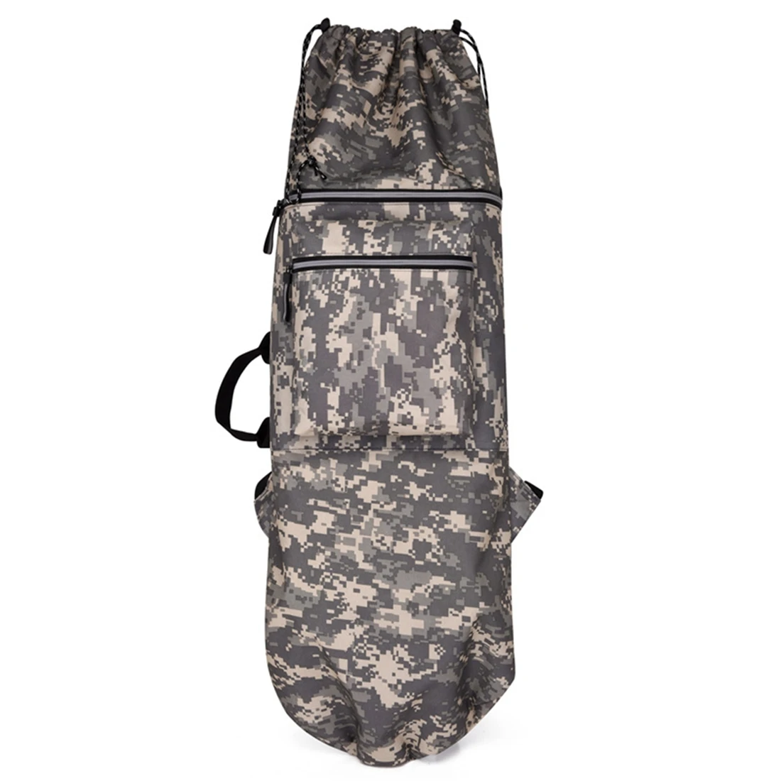 

Double Rocker Skateboard Backpack Land Surfboard Bag Longboard Bag Skateboard Carry Bag AccessoriesDesert Camouflage L
