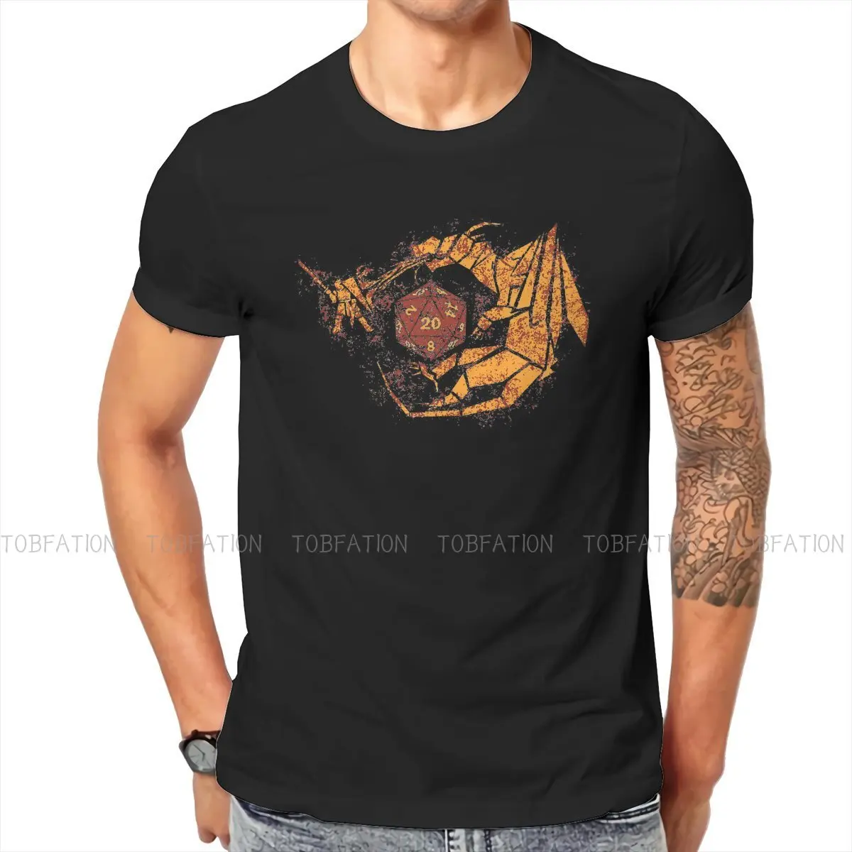 

DnD Game The Battle T Shirt Vintage Teenager Grunge High Quality Tshirt Loose O-Neck Blouses