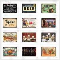 retro beer gym metal tin sign coffee quote brand tin wall poster classic bar pub cafe sign man cave metal plates art plaques