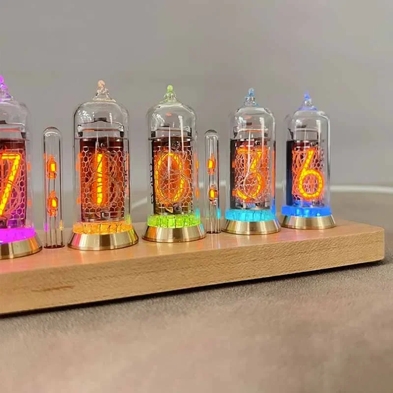 IN14 Nixie Tube Clocks Bluetooth Control Цифровые настольные часы Гостиная Маленькие декоративные