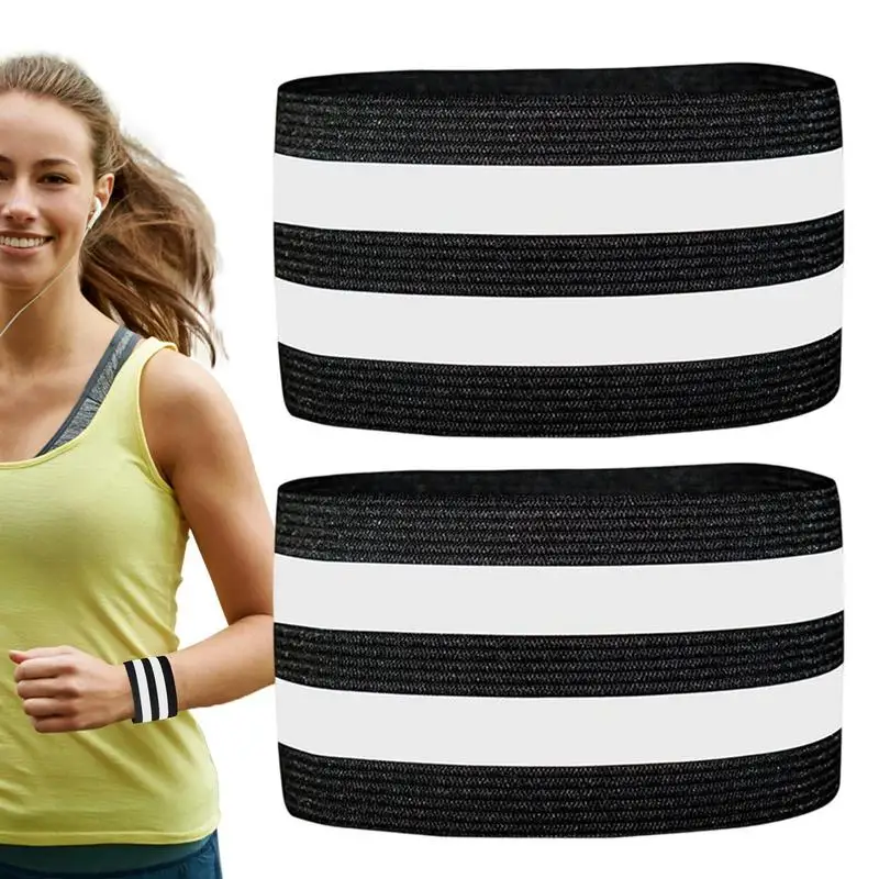 

Reflective Bands Elasticated Armband Warning Wristband Ankle Hand Leg Bind Straps Night Jogging Cycling Safety Alert Tape