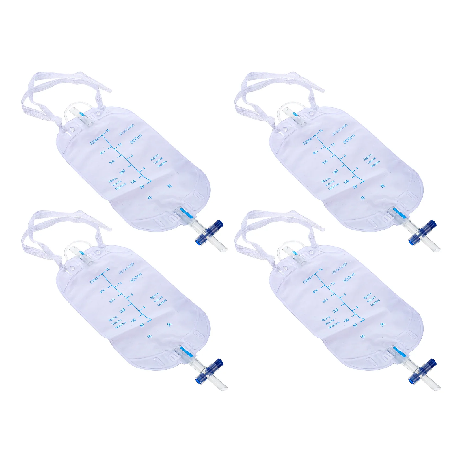 

4 Pcs Leggings Urine Collection Bag Portable Urinal Nursing Care Storage Pouch Pvc Elder For men