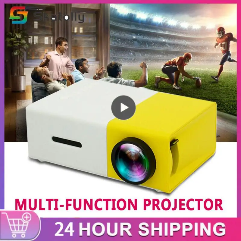 

Set Top Box Portable 1080p Video Projetor Compact Cute Mini Projector Home Theater Home Media Player Lightweight Full Hd