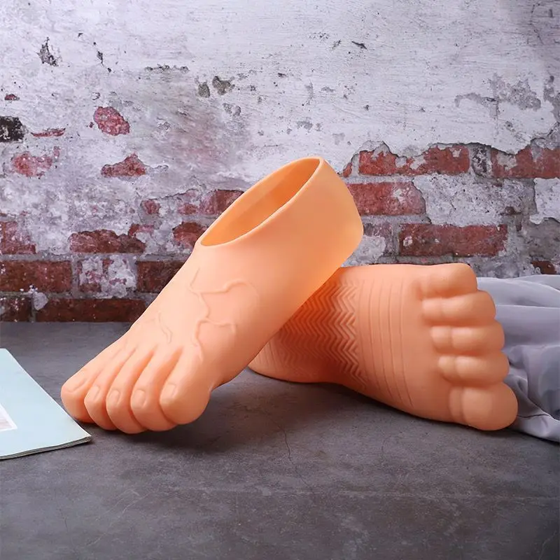 Artificial Foot Shoes Quirky Ideas Men's and Women's Toe Big Foot Spoof Red Five Finger Feet Fashion