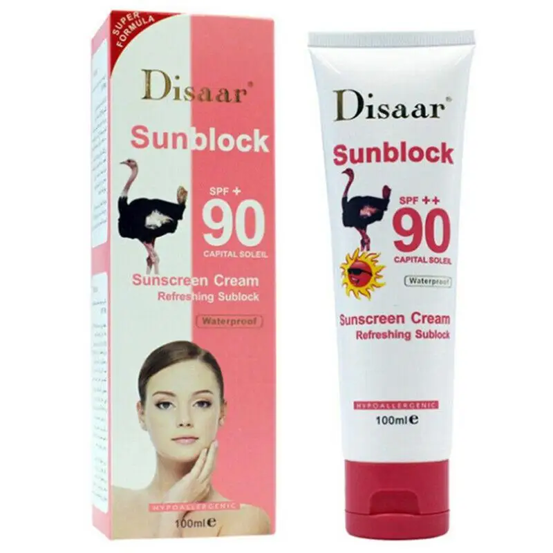 

Disaar 100g Sunscreen Cream Waterproof Sunblock Foundation Spf90++ Whitening Isolation Moisturizing Collection Sunscreen Cream