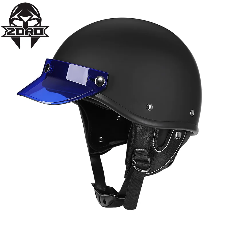 

2022 type Scooter Vintage Moto Helmet Scooter Half Face Biker Motorbike Crash Retro helmet Korea Type Retro Motorcycle Helmet