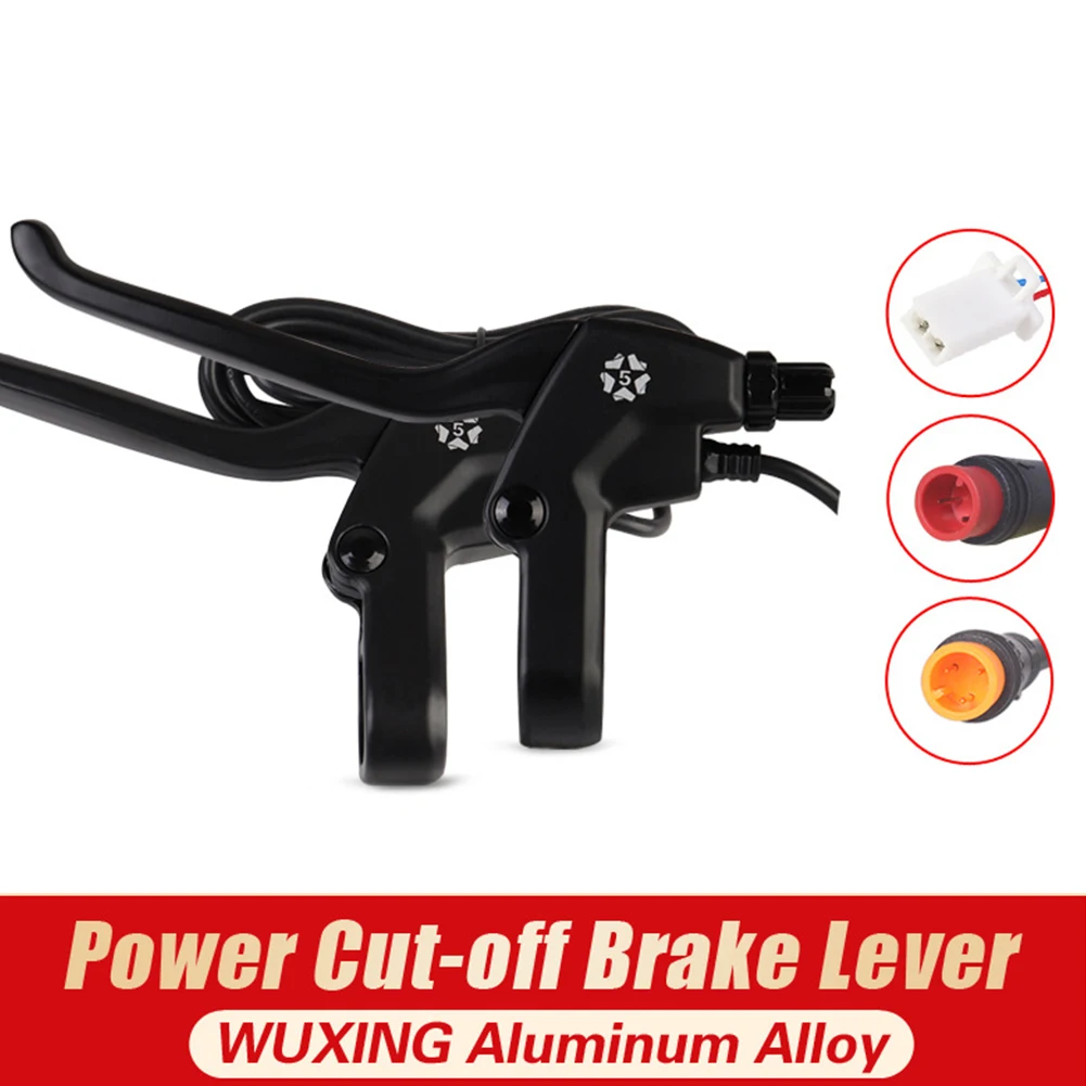 

Bicycle Brake Lever For Electric Bike Parts Power Cut-Off Brake Levers Ebike Aluminum Alloy For 22.2mm With Power Switch