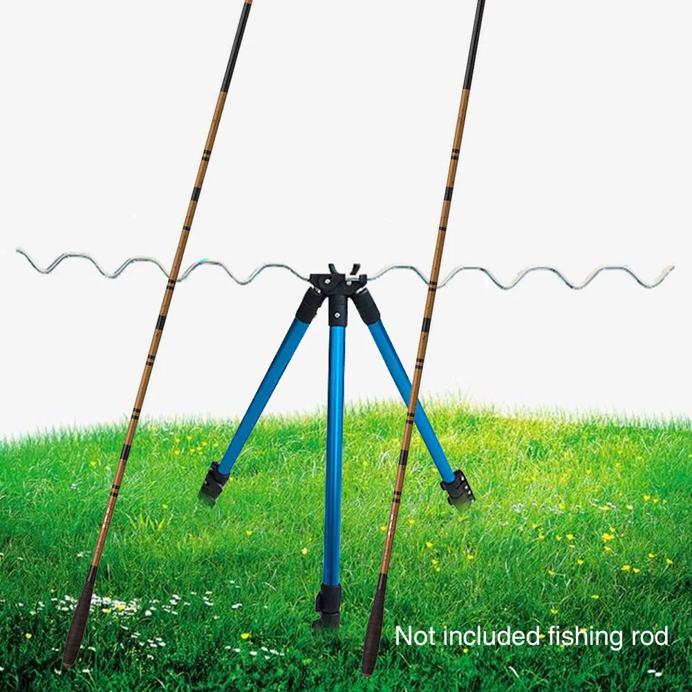 

Stable Outdoor Multipurpose Sea Fishing Rod Tripod Portable Night Aluminum Alloy Telescopic Tool Stand Holder Non Slip Bracket