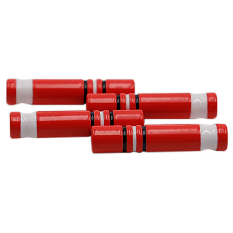 Coolstring Accessories Red Metal Aglets 25*5MM Sneaker Canvas Tape Tips Soccer Skating Basketball Sport Lacends 100pcs Wholesale