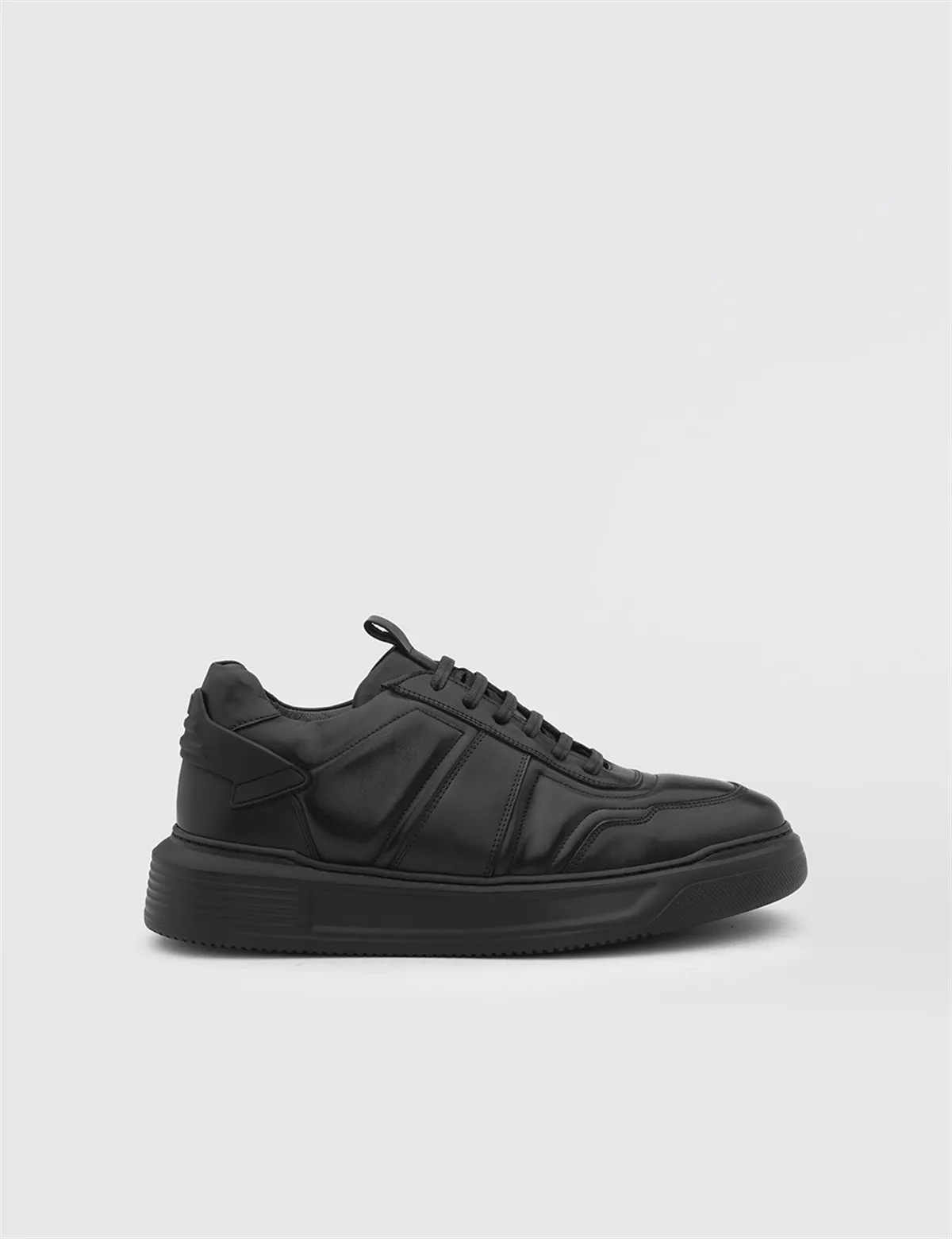

ILVi-Genuine Leather Handmade Fagus Black Nappa Sneaker Man's Shoes 2022 Fall/Winter
