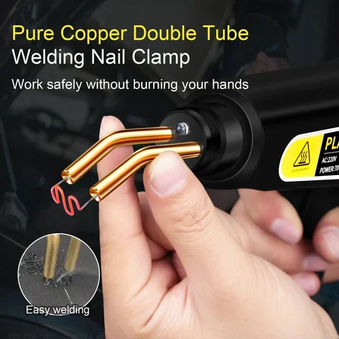 Горячий степлер, пластиковый сварочный аппарат 70 Вт, комплект для ремонта автомобильного бампера, плоскогубцы, 4 волновые скобы, сварочный аппарат, сварочный аппарат, пистолет для ремонта