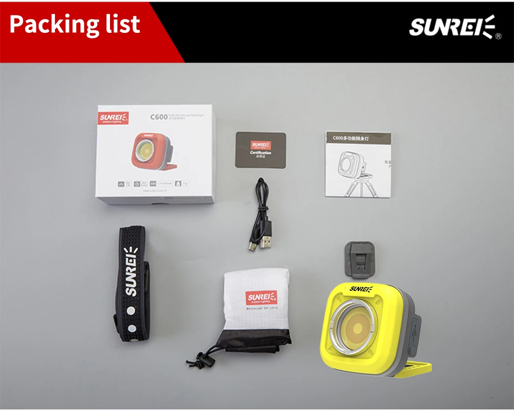 

SUNREE C600 портативный фонарь