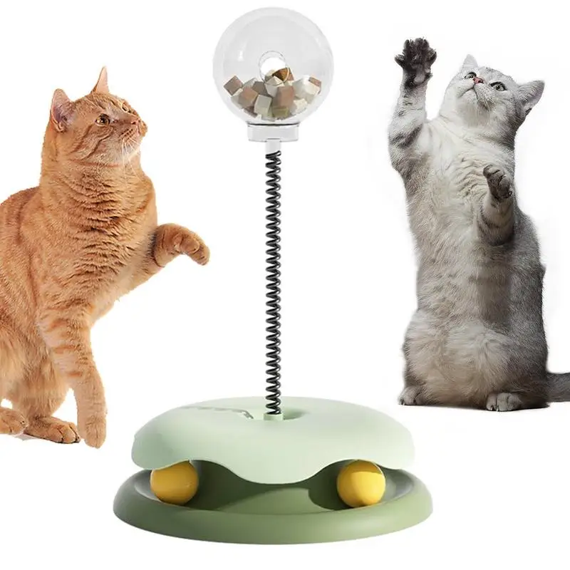 

Interactive Cat Feeder Toy Transparent Cat Treat Dispenser Toy Stable 360 Degrees Shaking Leakage Food Ball Detachable Cat Treat