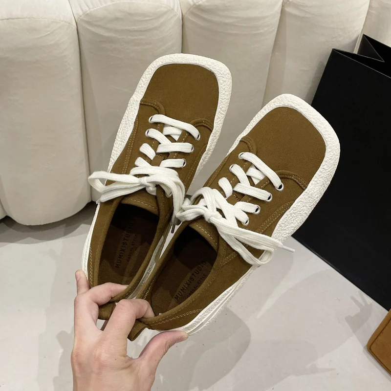 

Кеды женские холщовые, кроссовки на шнуровке, Вулканизированная подошва, прогулочная обувь, роскошные брендовые, весна-осень 2022