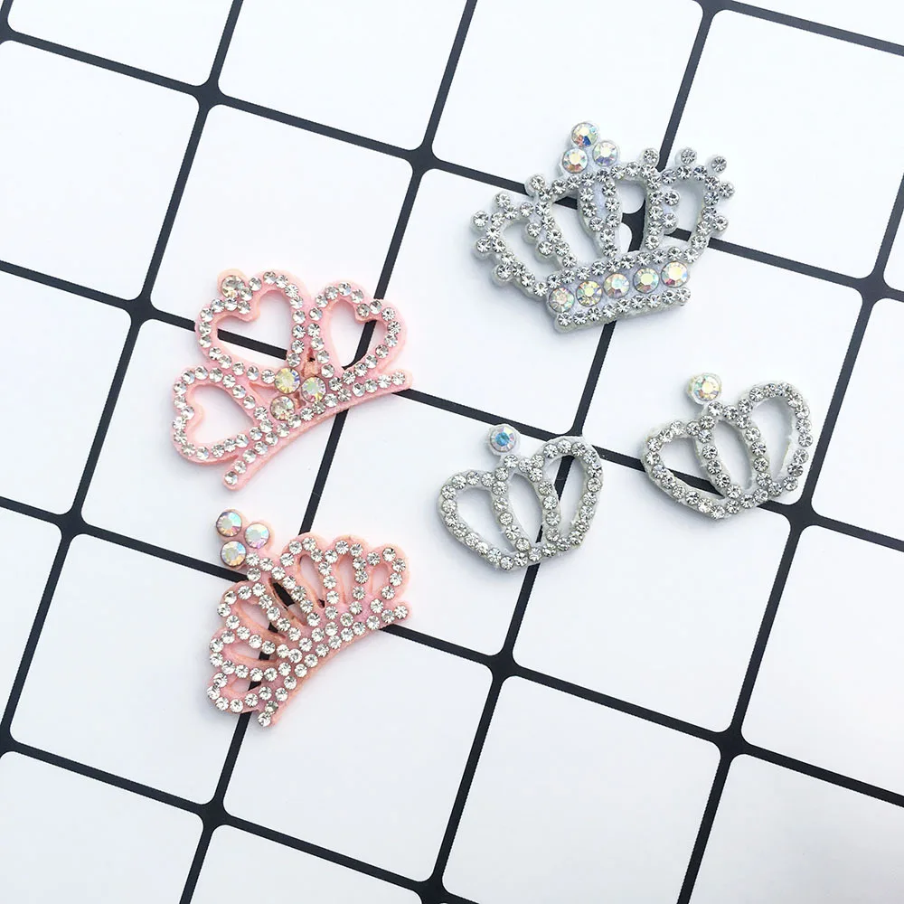 

Блестящие аппликации в форме короны для рукоделия, одежды, принадлежности для шитья, зажимы для волос «сделай сам», 20 шт./лот