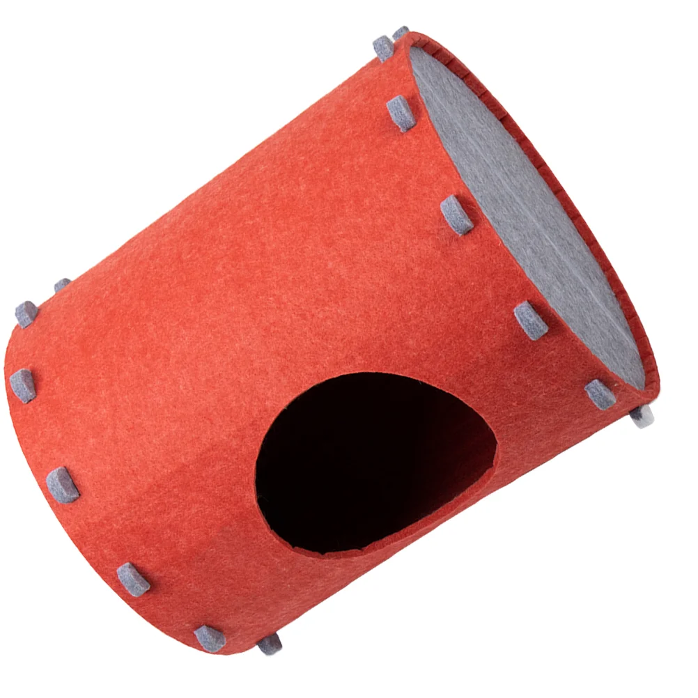 

Pet Bed Nest Playing House Anti-scratch Cat Breathable Small Pets Convenient Felt Seasons Wear-resistant Cave Sleeping