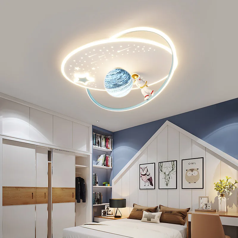 

Декоративные светильники в виде планеты для детской комнаты, современные минималистичные потолочные осветительные приборы для гостиной с дистанционным управлением