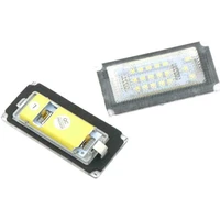 2 pcs auto led license plate light 6000k white 18 led lamp car accessories for mini cooper one r50 convertible r52 s r53