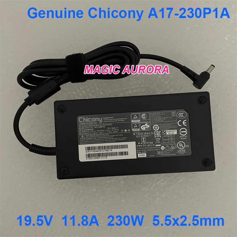 Оригинальный адаптер переменного тока для Chicony 19 5 в 230 А A12-230P1A A230A012L Вт зарядное