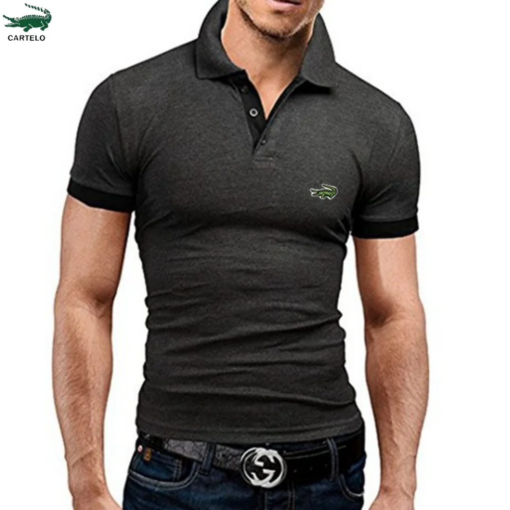 

Cartelo Men Polo Embroidery Shirt Short Sleeve Polo Shirt New Clothing Summer Streetwear Casual Men Tops