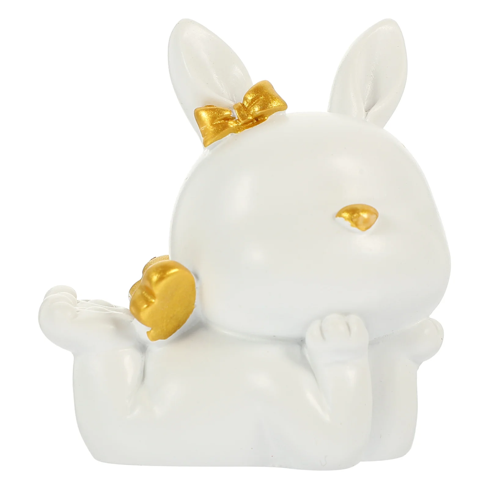 

Rabbit Bunny Figurine Figurines Miniature Resin Statue Zodiac Figurefigures Chinese Animal Decorations Mini Toyyear Cupcake