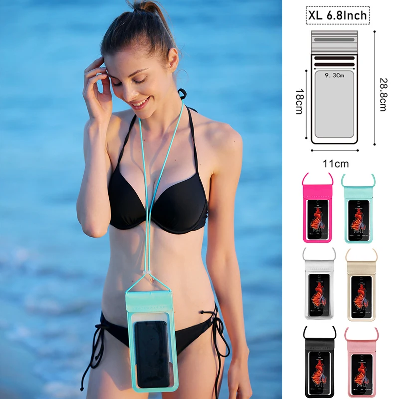 

Универсальный Водонепроницаемый Чехол IP68 для iPhone 12 11 13 Pro Max X Huawei Xiaomi Redmi Samsung, водонепроницаемый чехол для телефона