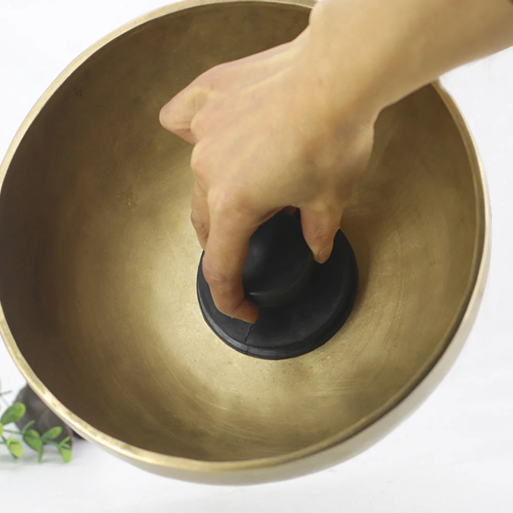 

2 Pcs Singing Bowl Suction Tool Handle Sound Handles Tools Lifting Bronze Chime