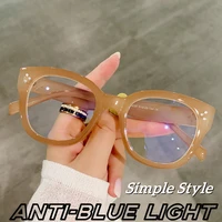 ladies fashion oversized blue light blocking glasses men women vintage computer eyewear unisex optical spectacle eyeglasses