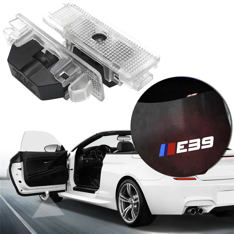 

Car Accessories 2X Led Car Door Light Laser Projector Lamp Welcome Light Ghost Accessories For Bmw X5 E39 E52 E53 528i Car Goods