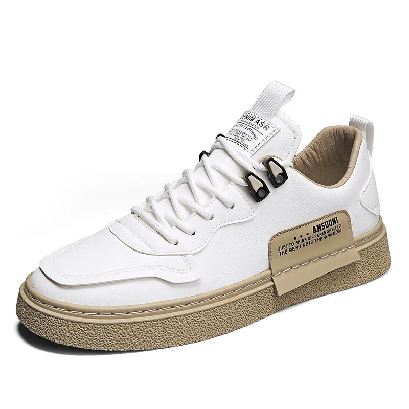 

2022 Spring New Men's Shoes Pure Color Daily Leisure Korean Edition Small White Shoes Leisure Sports Low Top Men's Shoes