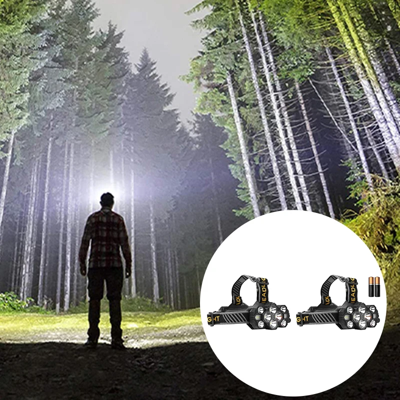 

Portable Headlight USB Rechargeable Head-Wear Flashlight Waterproof Head Torch for Outdoor Climbing Hiking Fishing Kit