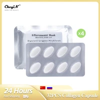 32pcs diy mask maker machine effervescent collagen fresh fruit device use capsule peptide tablet moisturization facial skin care