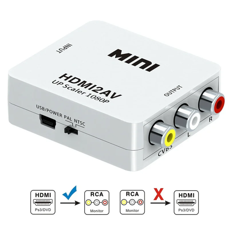 Адаптер-преобразователь HDMI-совместимый с AV HD-видео композитный преобразователь