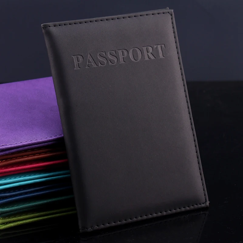 

High Quality English PU Leather Passport Covers Document Cover Travel Passport Holder ID Card Passport Holder Travel Acceessory