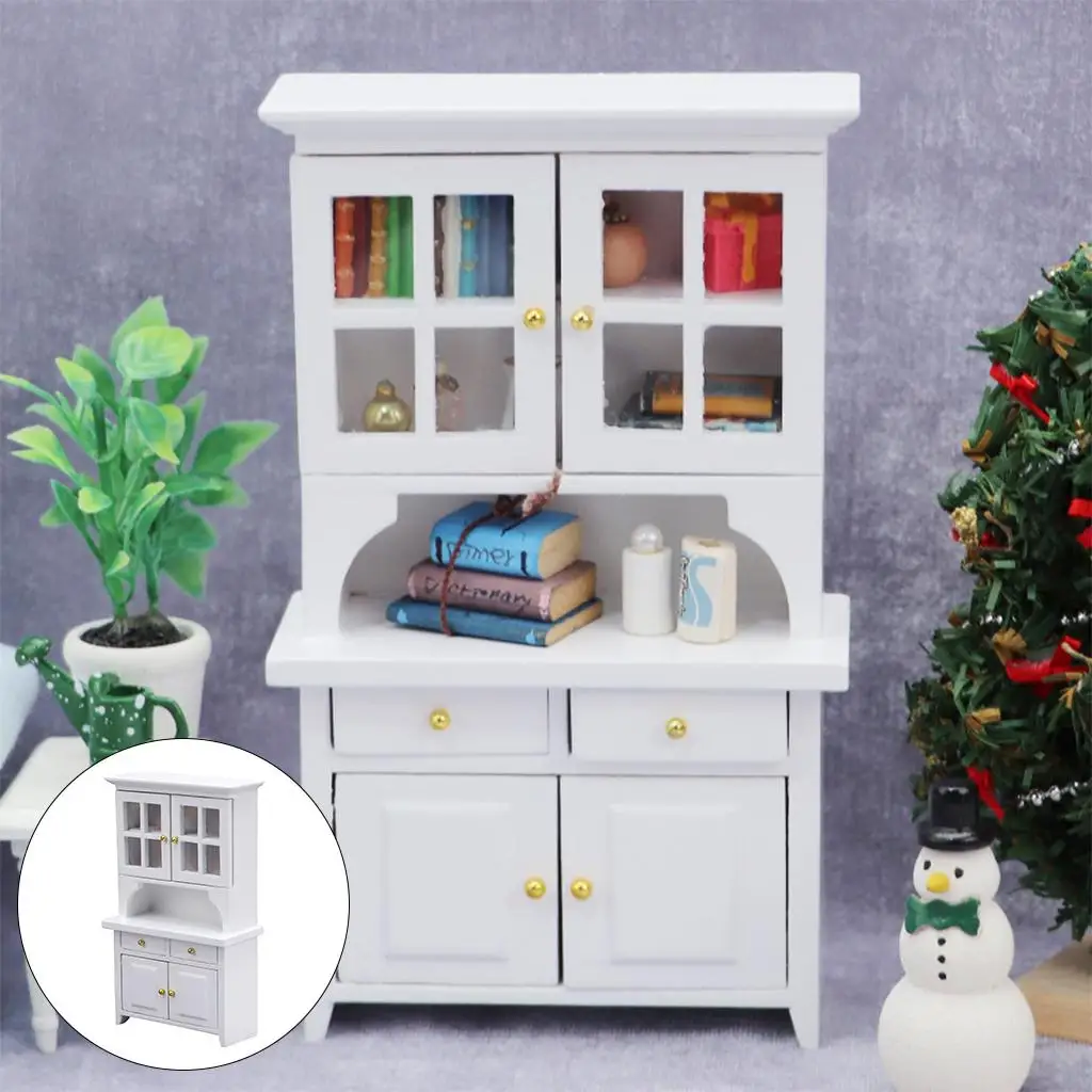 

Miniature Handcraft Solid Wood Shelves 1:12 Dollhouse Shop Modern Furniture