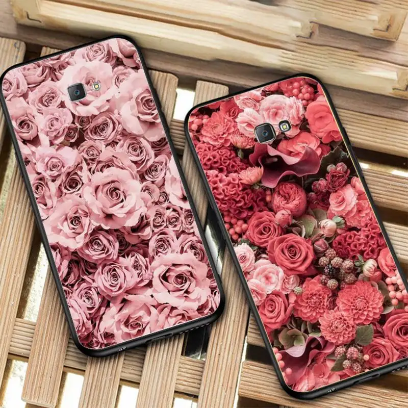 

Pink Peonies Peony Phone Case for Samsung J 2 3 4 5 6 7 8 prime plus 2018 2017 2016 core