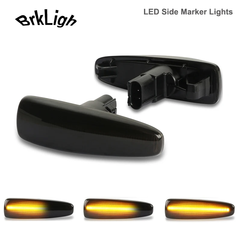 

2xDynamic LED Side Marker Lights Turn Signal Indicator Lamps For Mitsubishi Outlander Sport Lancer ASX Mirage Galant Car-Styling