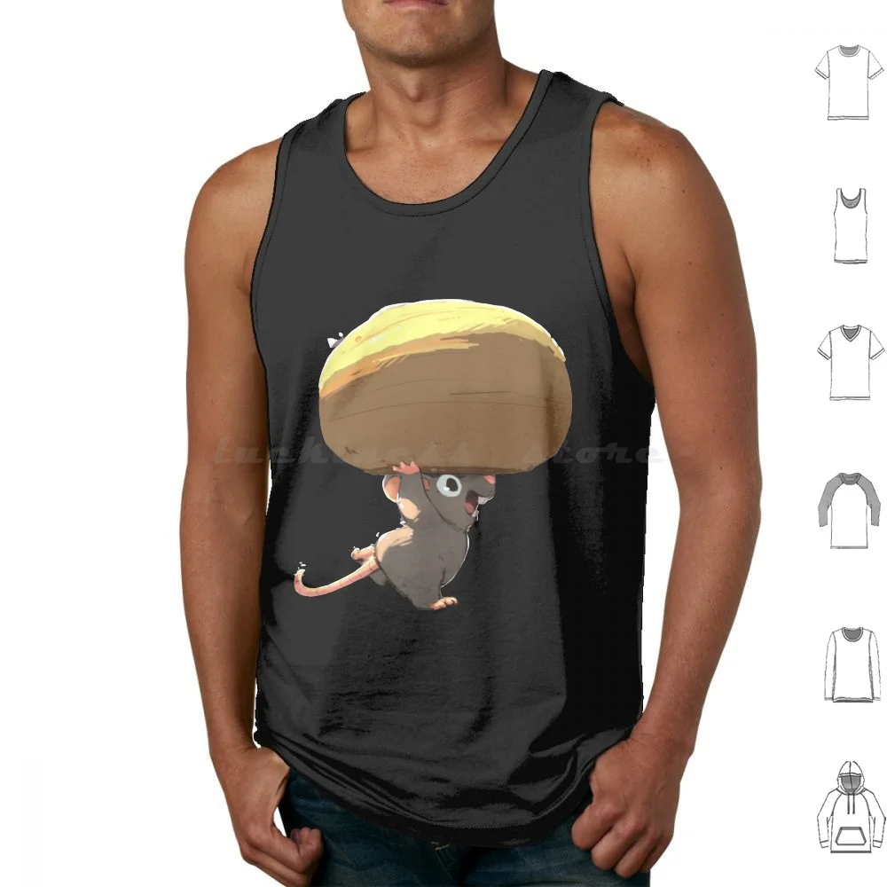 

Hurry Hurry Tank Tops Print Cotton Pet Hungry Food Cute Pastel Chibi Colorful Bake Funny Fun Baby Baby Mouse Baby Rat