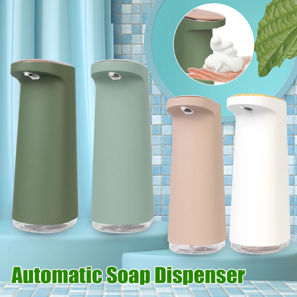 

For Bathroom Kitchen Hand Free Portable Automatic USB Rechargeable Foam Liquid Soap Dispenser Foaming Touchless 450ML