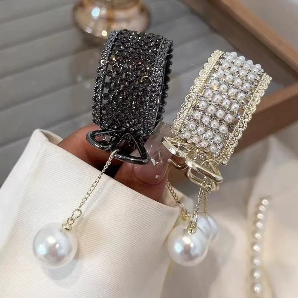 

Headwear Hair Clip Hair Clip Diamond Pearl Women Hairpin Ponytail Hair Claw Hair Accessories Korean Style Hairpin