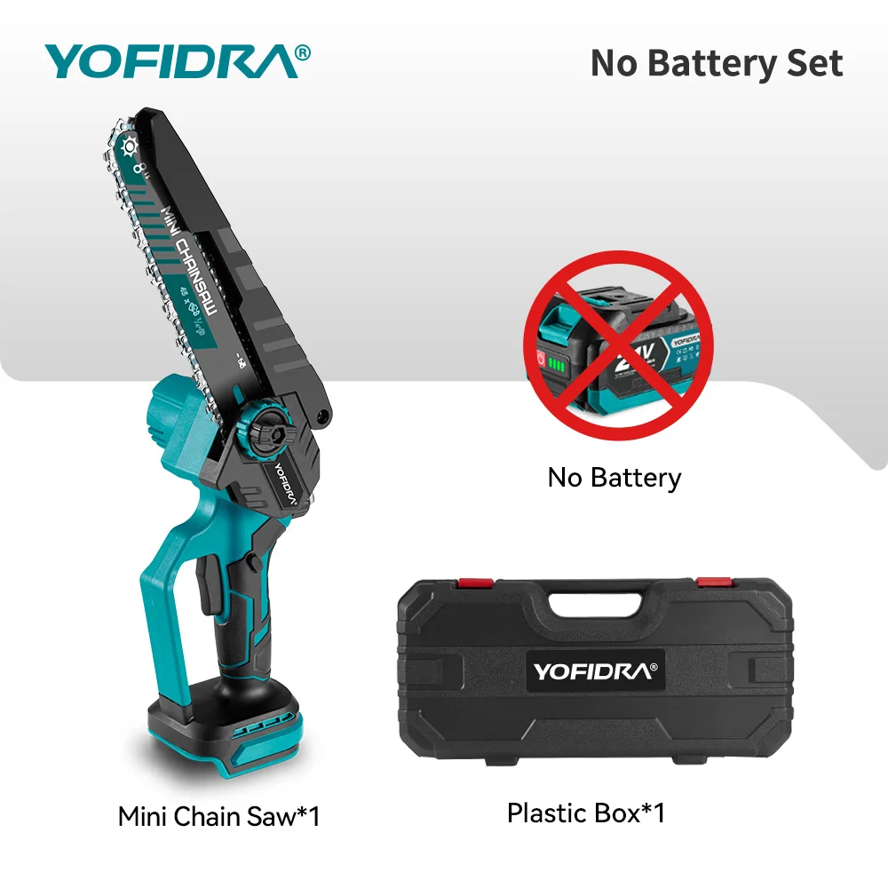 

Беспроводная цепная пила YOFIDRA 8 дюймов для аккумулятора Makita 21V