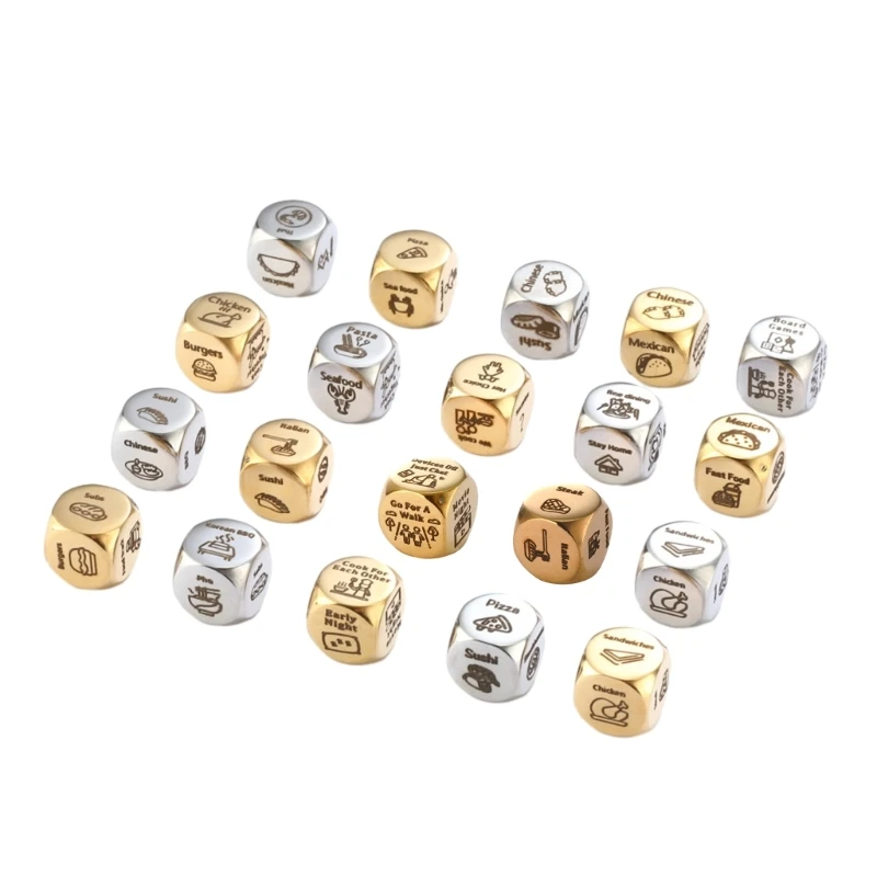 Кубики для принятия решений о еде кубики из нержавеющей стали свидания и ночи