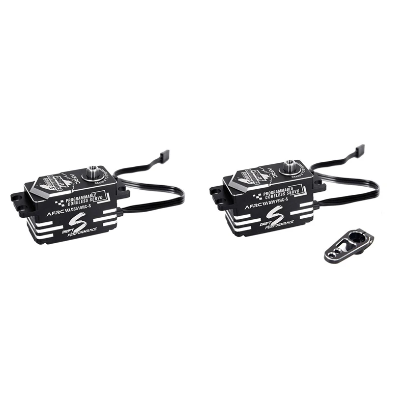 

AFRC-D3518HC-S Low Profile Programmable Smart HV Coreless Servo For 1/18,1/10,Etc Drift RC Car RC Aircraft/Boat