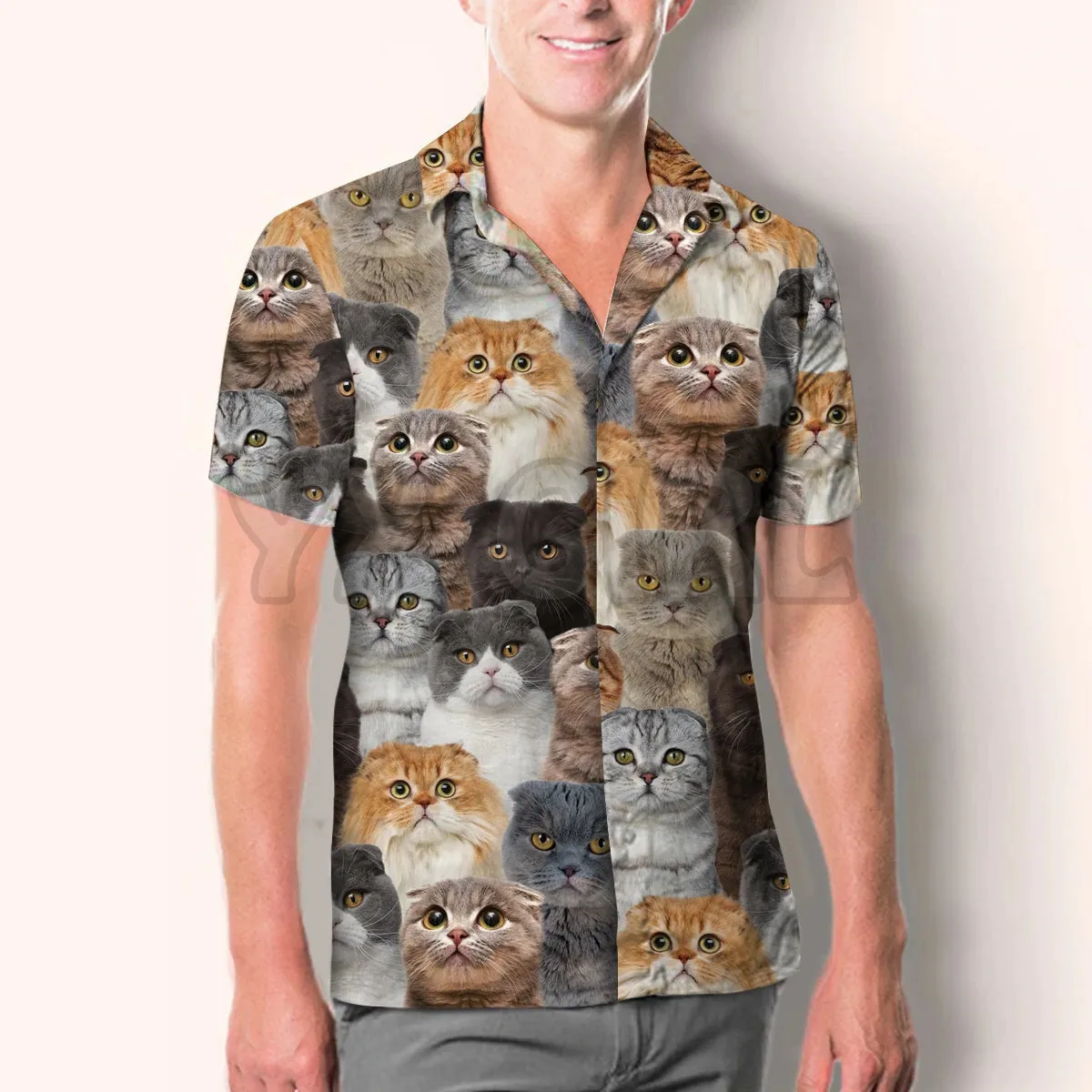 You Will Have A Bunch Of Scottish Fold Cats 3D All Over Printed Hawaiian Shirt Men's For Women's Harajuku Casual Shirt Unisex
