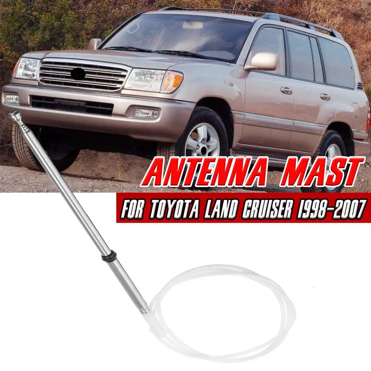 

Car Antenna Aerial AM FM Radio Antenna Aerials Power Antenna Mast for Toyota Land Cruiser 1998-2007 86337-60151 Car Accessories