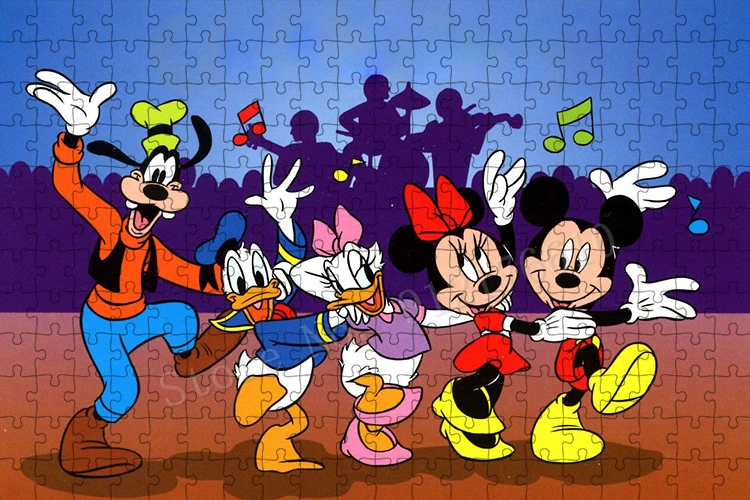 Рождественский Пазл Микки Маус Disney креативная Рождественская елка время деньги