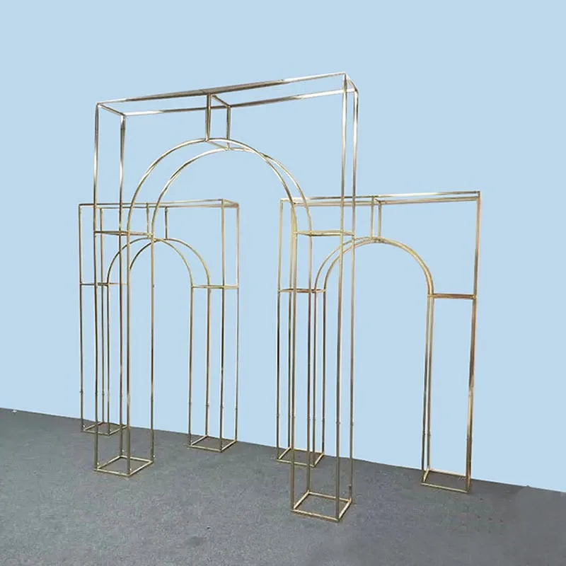 

Elegant Wedding Arch Background Flower Stand for Birthday Party and Outdoor Balloon Decorations