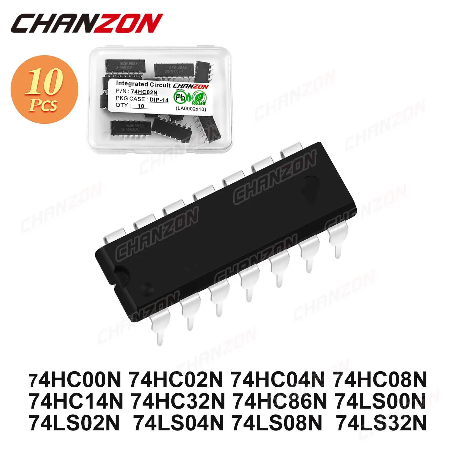 74HC00N 74HC02N 74HC04N 74HC08N 74HC14N 74HC32N 74HC86N 74LS00N 74LS02N 74LS04N 74LS08N 74LS32N DIP DIP14 IC, новый оригинальный, 10 шт.