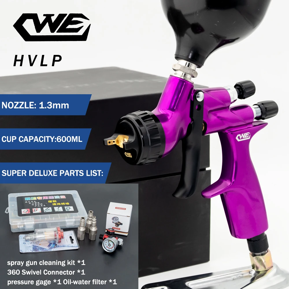 CWE Spray Gun 1.3mm Stainless Steel Nozzle Air Spray Gun /Wa