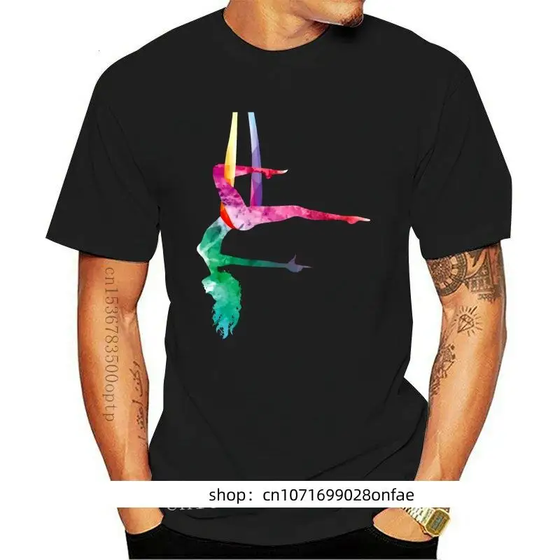 Купи New Aerial Yoga Acrobatic Sport Aerialist Gymnastics Watercolor Workout T Shirt Workout Artist Fitness Yoga Aerialist Aerial за 427 рублей в магазине AliExpress